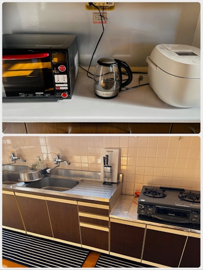 基本的な調理器具・食器は揃っています