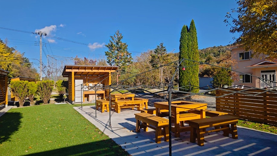 ワイワイ楽しめるBBQスペース