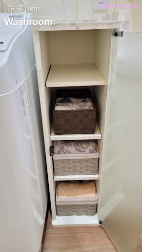 １階：洗面所：タオル(バスタオル・フェイスタオルｘ各人数分)