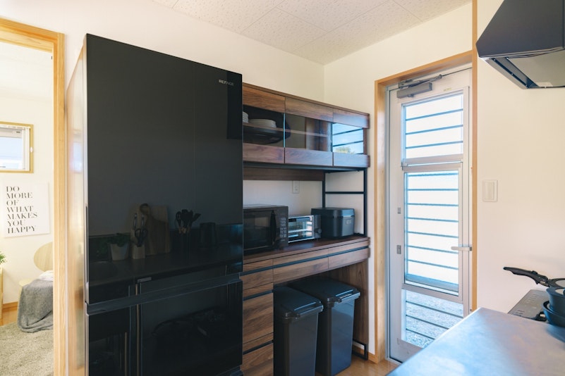 リビングと繋がる、開放的なキッチン