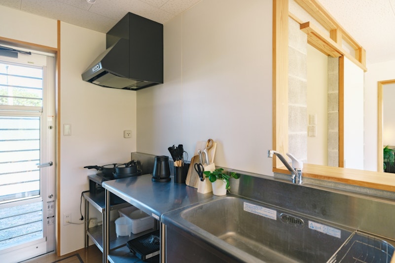 本格的な料理も楽しめるキッチン