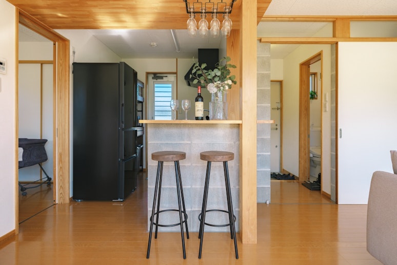 会話が弾む、カウンターキッチン