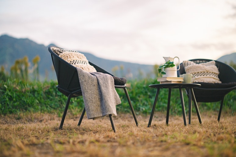 外で味わう、何もしない贅沢
