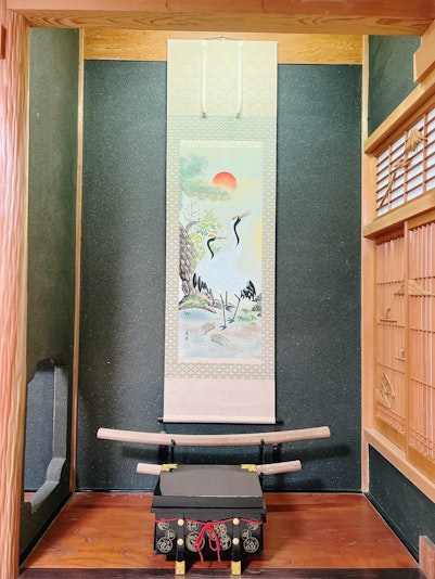 掛け軸　日本刀