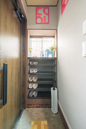 玄関、スリッパ、傘立て、ロングサイズ靴ベラ