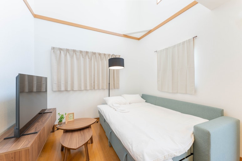 リビングルーム：ソファベッド1台