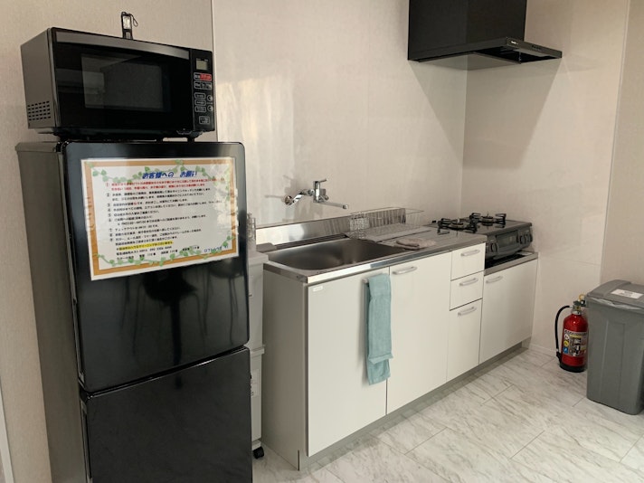 冷蔵庫、キッチン、レンジ