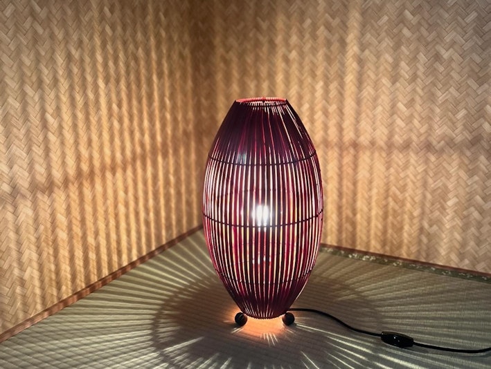 和室で着物やバリライトを鑑賞できます