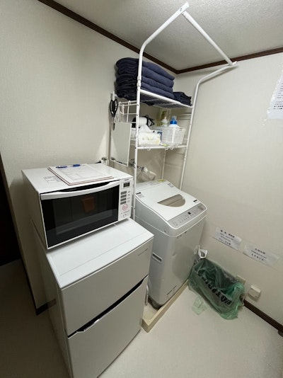 洗濯機、冷蔵庫、電子レンジ