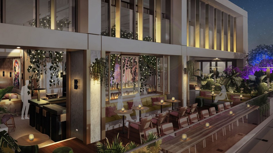 「Bar.Yard」40階に位置するトロピカル・ルーフトップバー