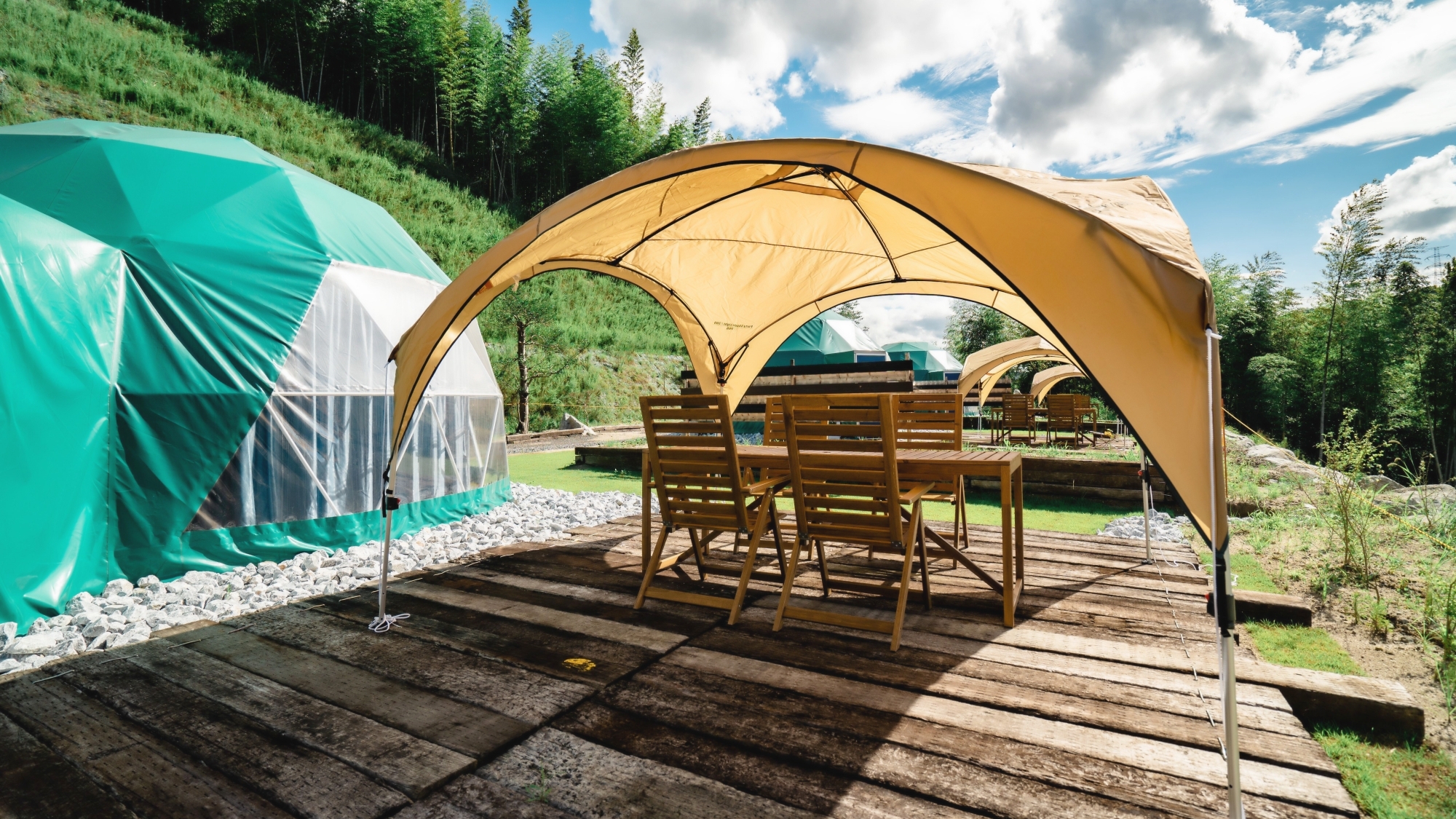 【大型ドームテント】BBQスペース