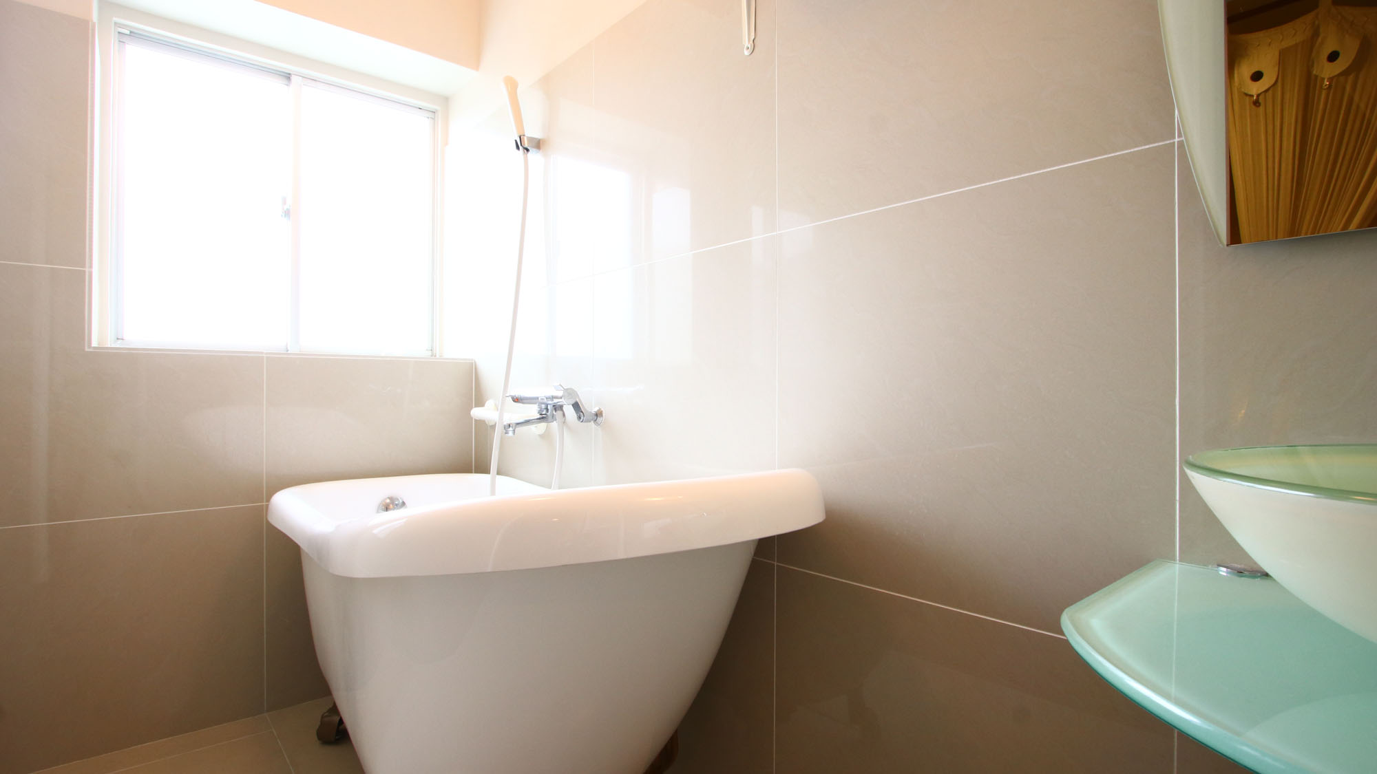 客室のお風呂◆広々温泉大浴場とはいきませんが、リゾート感をちょっとでもプラス♪*