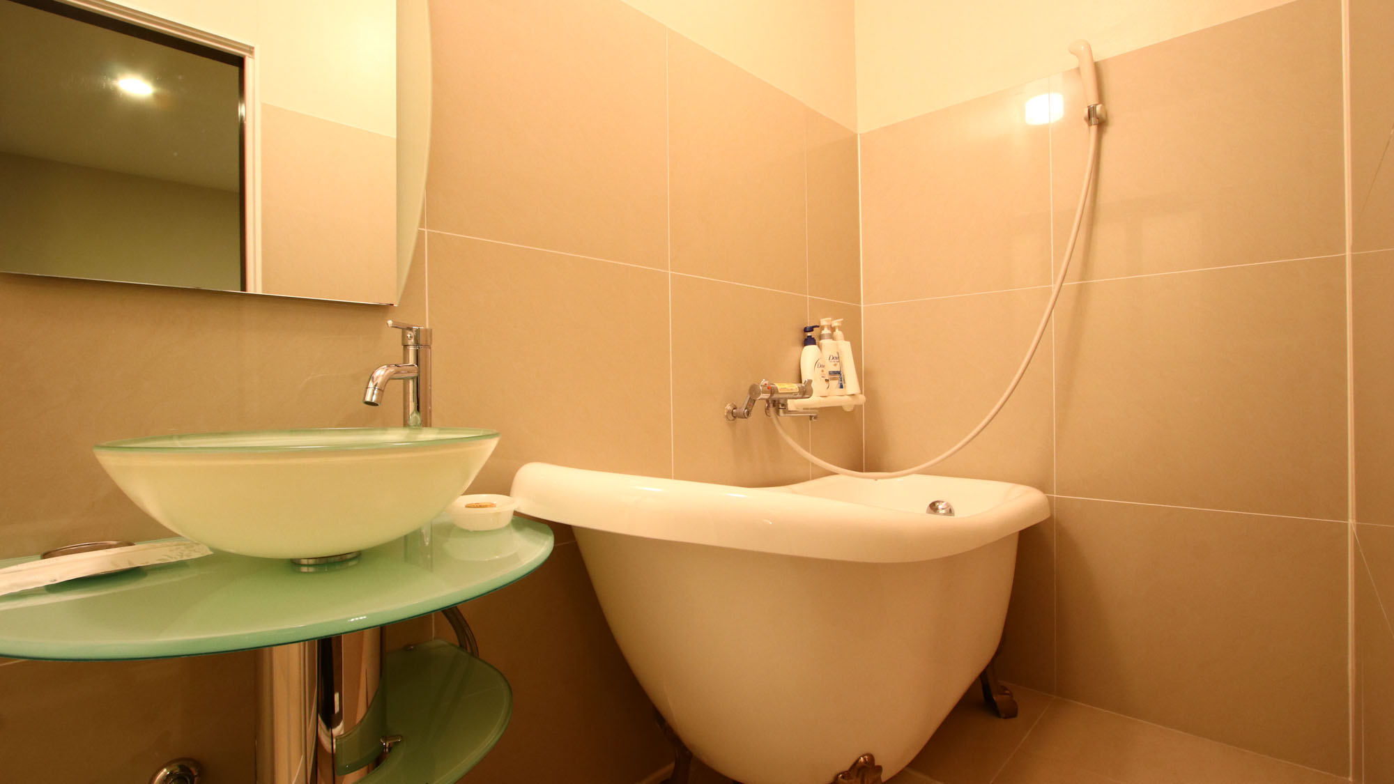 ダブル◆お風呂は洋風猫足バス*