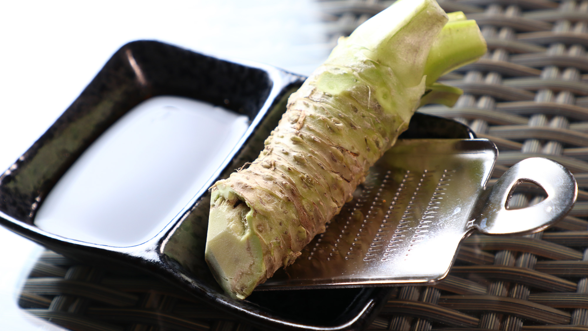 夕食◆和食　お刺身コースのお刺身は伊豆産の生ワサビをすり下ろしてお召し上がり下さい*