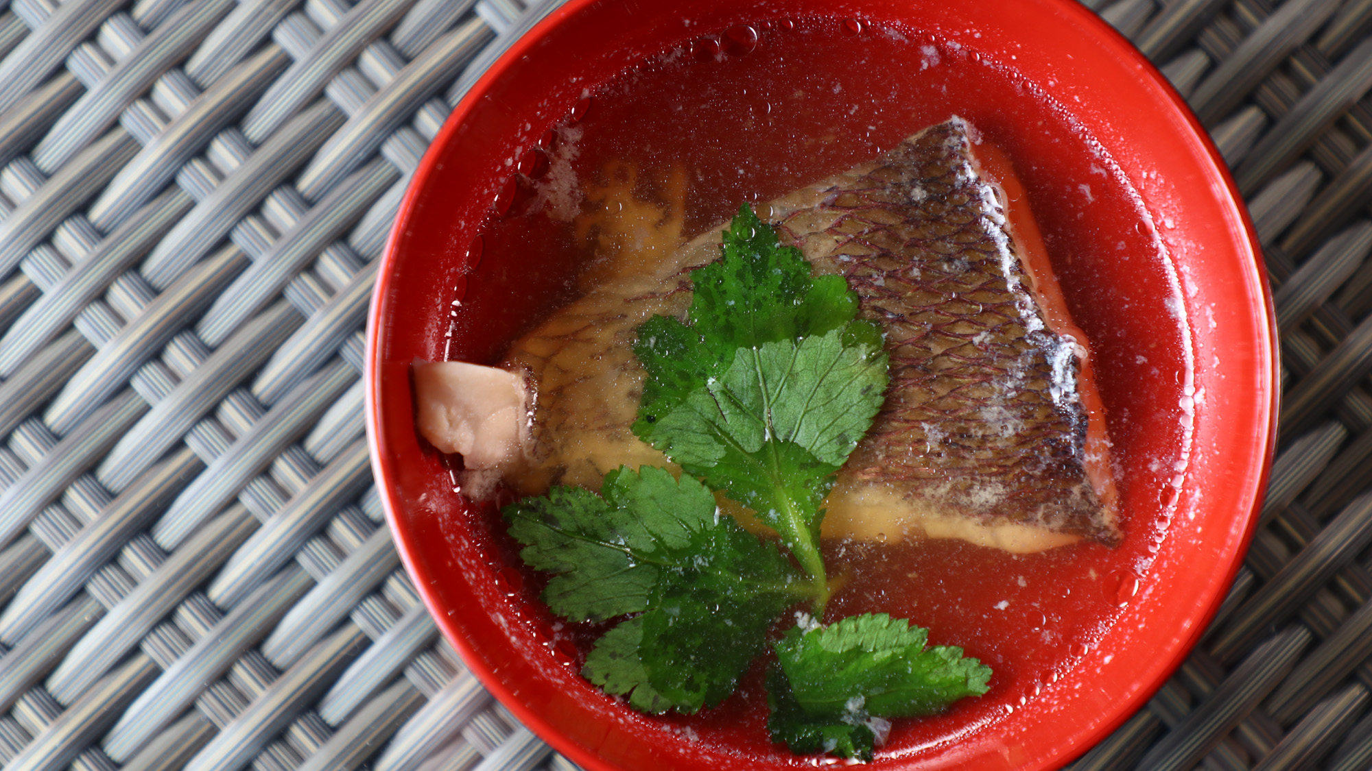 夕食◆和食　鯛のお吸い物 ※夕食汁物一例*