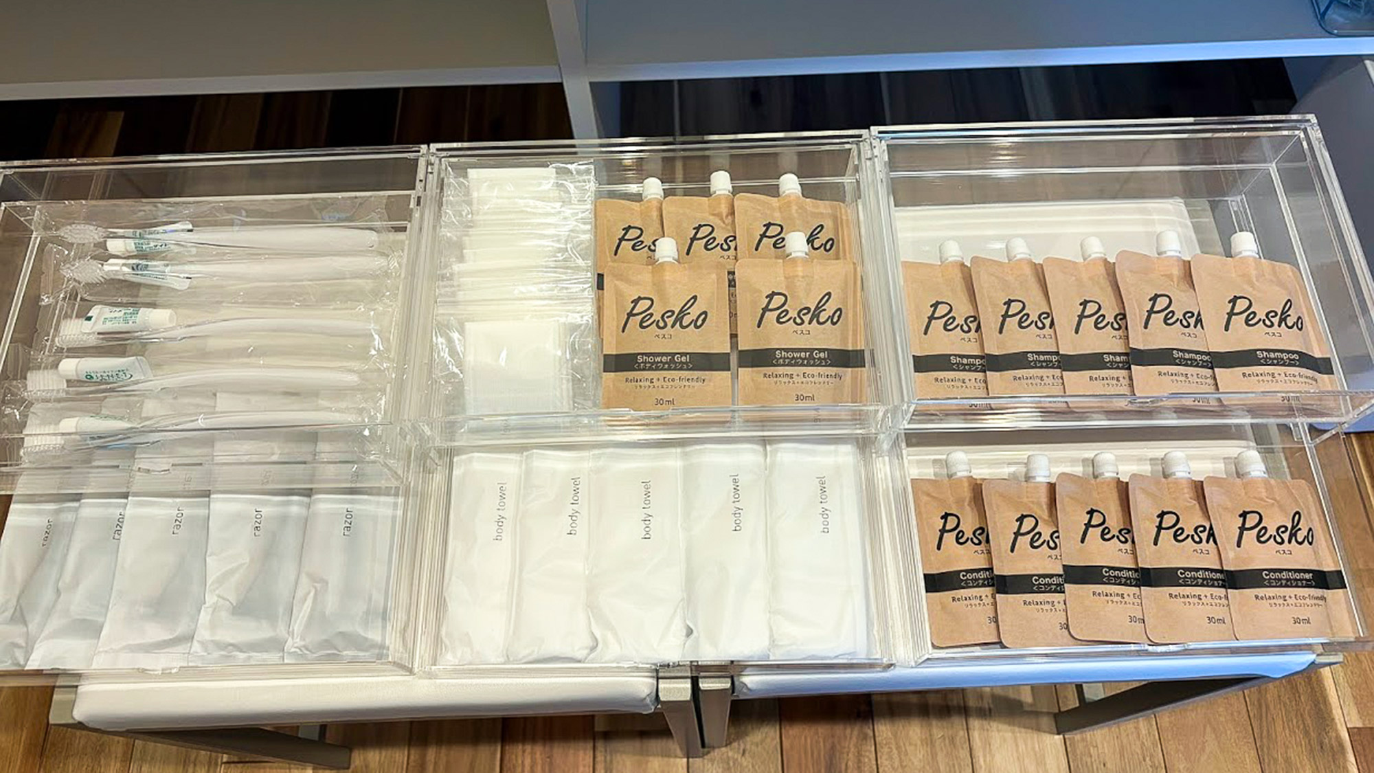 ・【洗面所】地球環境保護に配慮した、地球にも人にも優しいバスアメニティをご用意いたしました