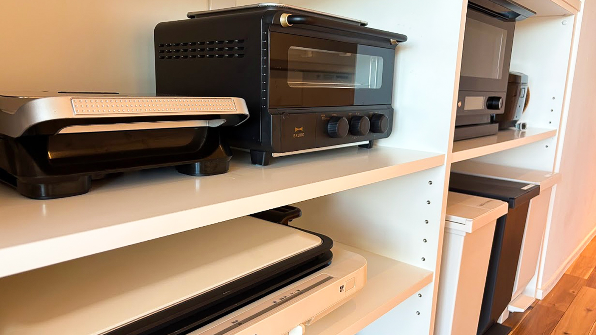 ・【キッチン】料理家電もホットサンドメーカーやホットプレート、トースターなど複数ご利用いただけます