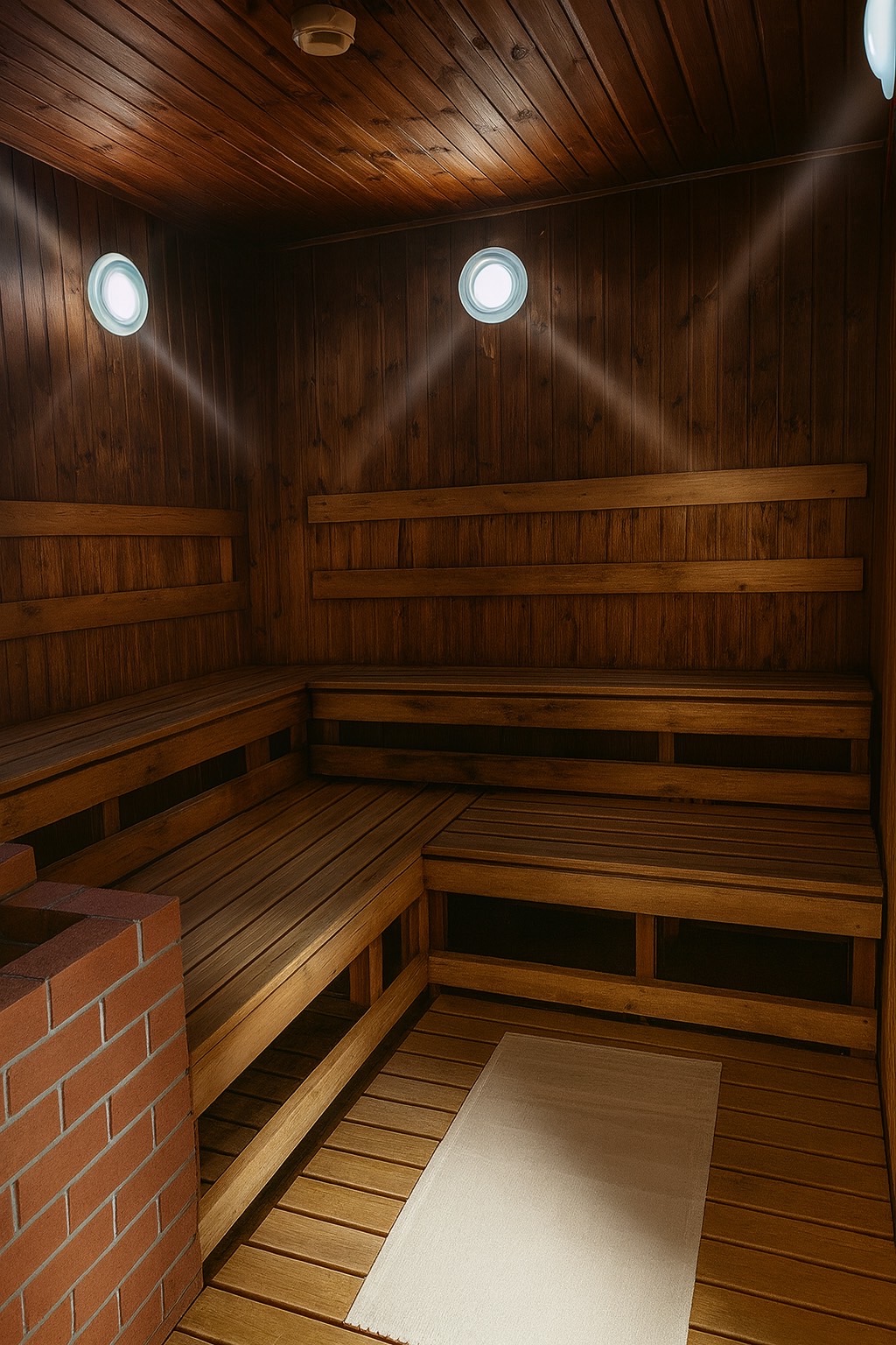 【ドライサウナ】８８度の温度設定。じっくり体を温めながら楽しめます