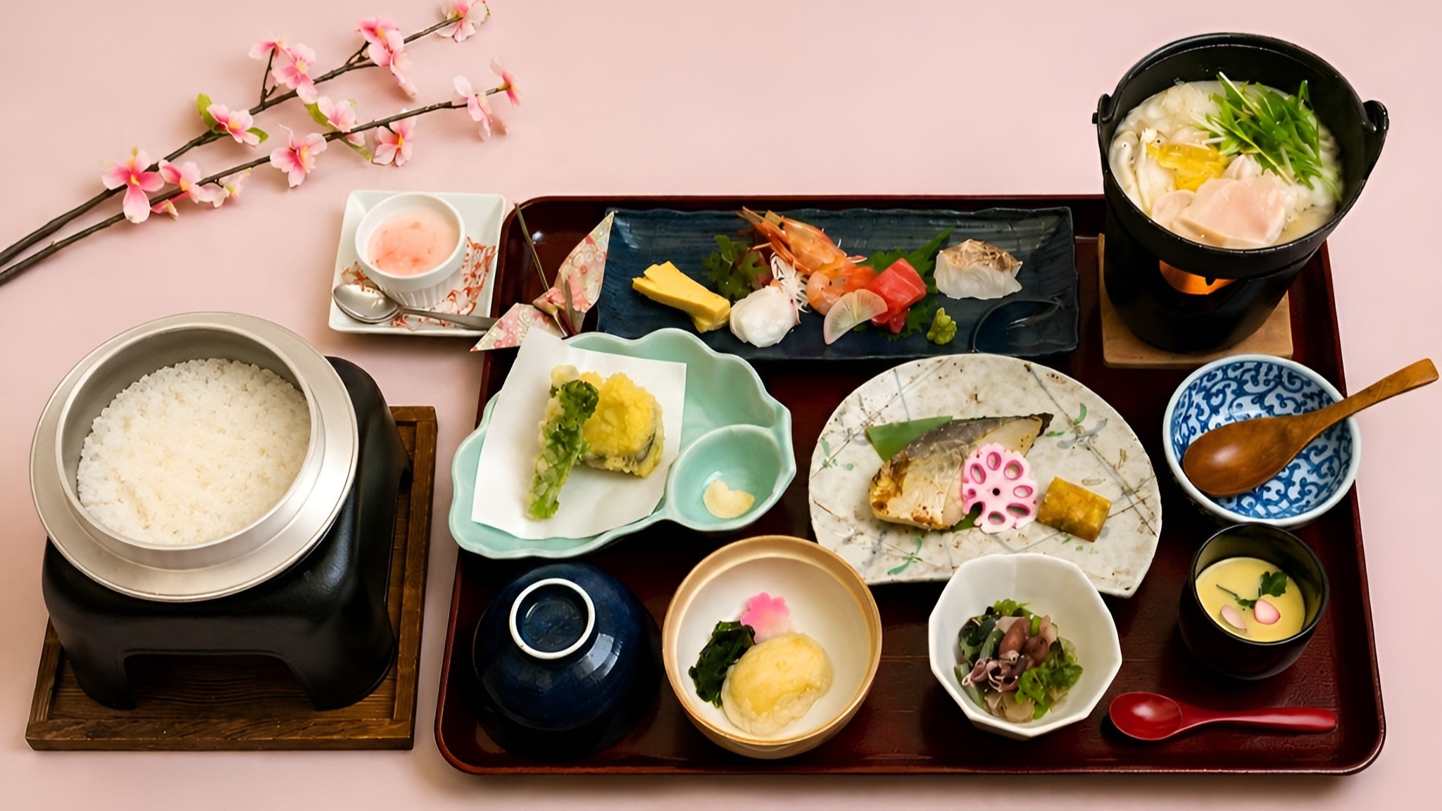 ◆【ご夕食・春会席】お品書き一例