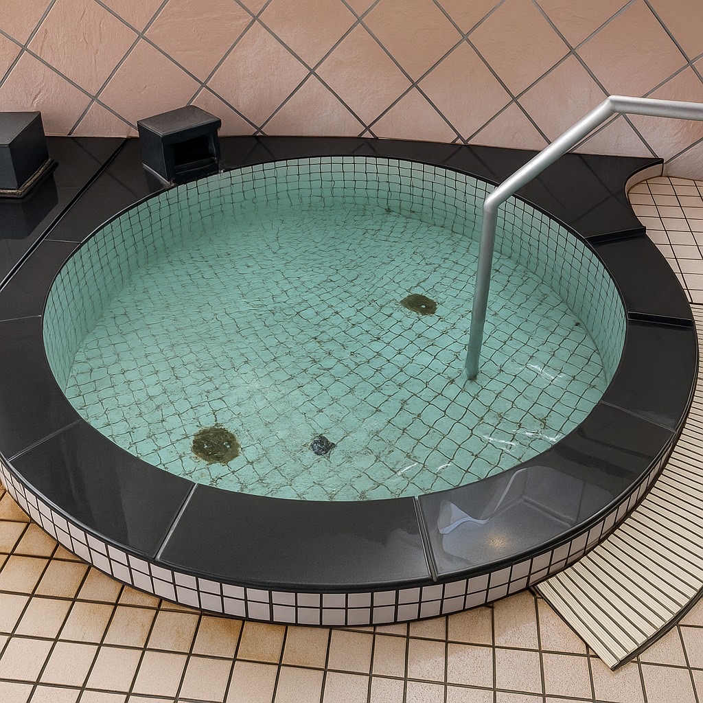 【水風呂】サウナで温まった後は、１５度の水風呂でひんやり爽快リフレッシュ