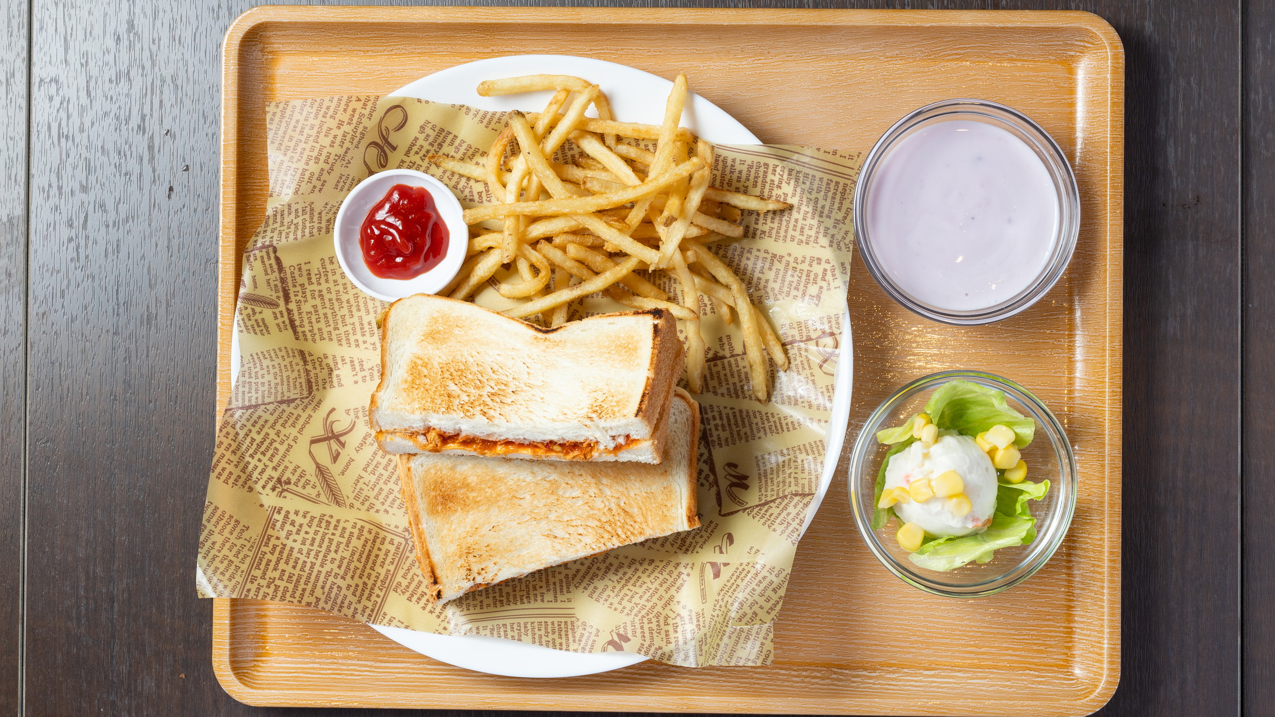 ツナチーズサンドセット