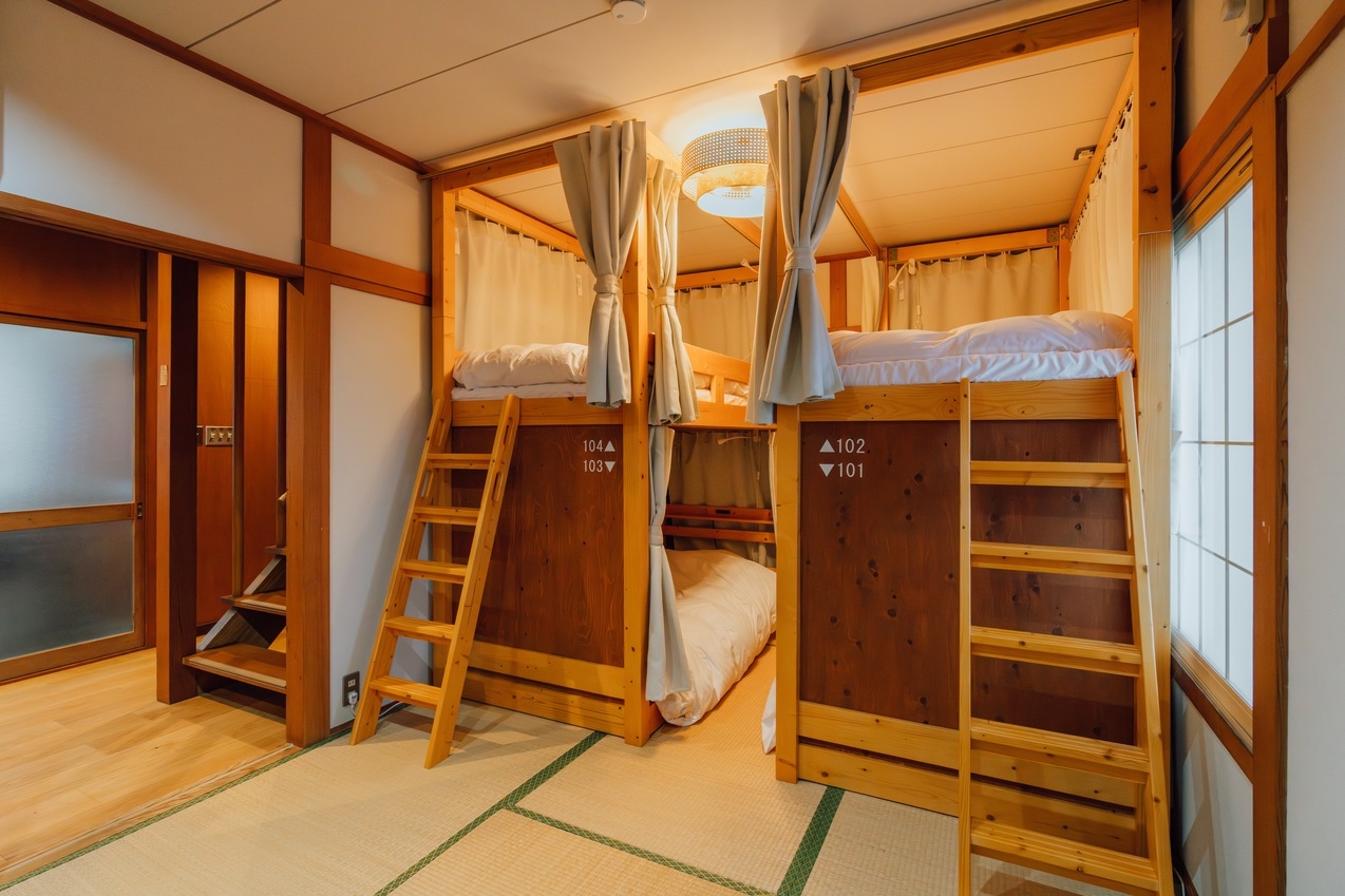 【お得に滞在！】ゲストハウス／男女共用ドミトリーベッドプラン（素泊まり）