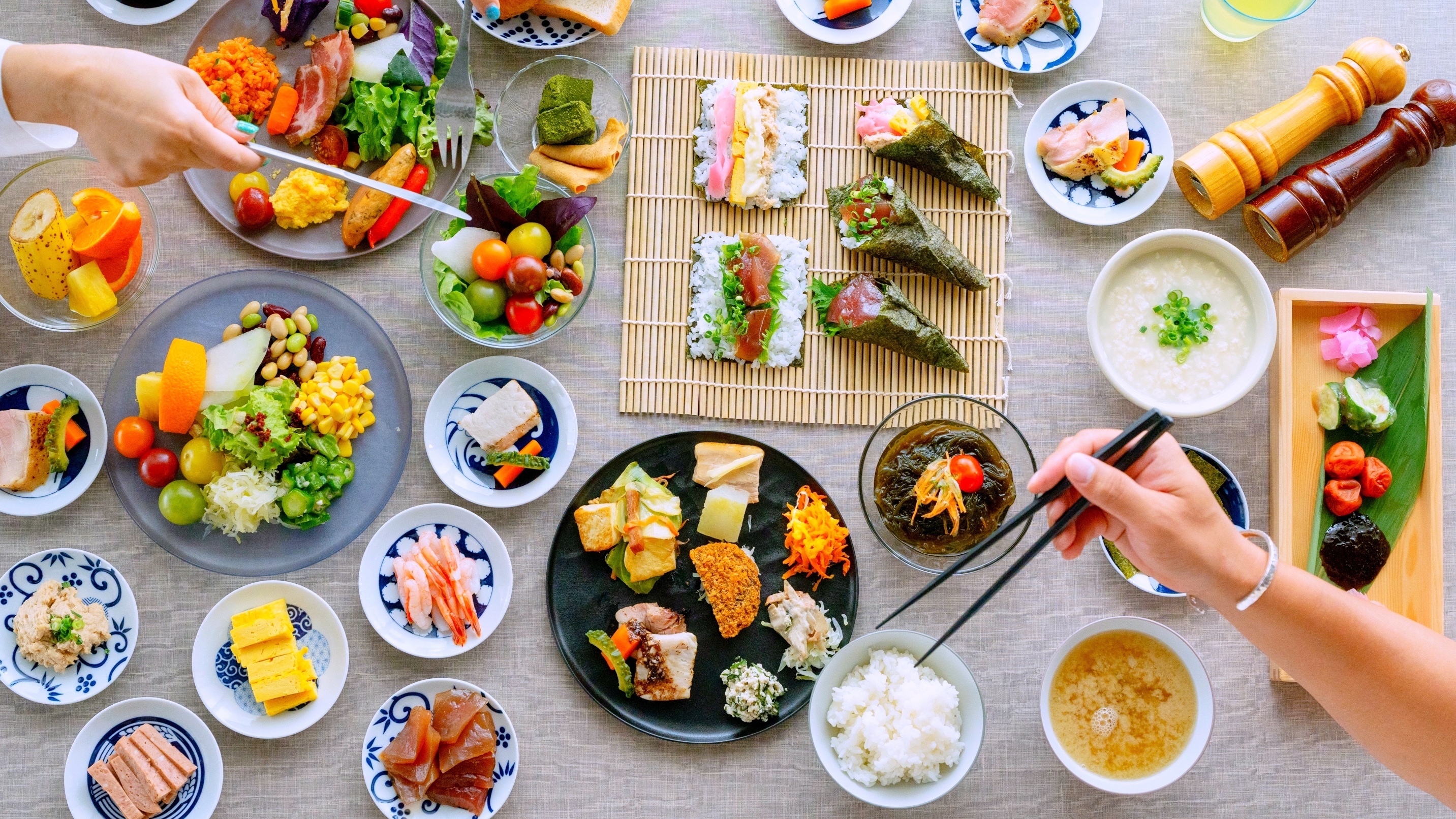 朝食　全70品以上の和食・琉球料理ビュッフェ