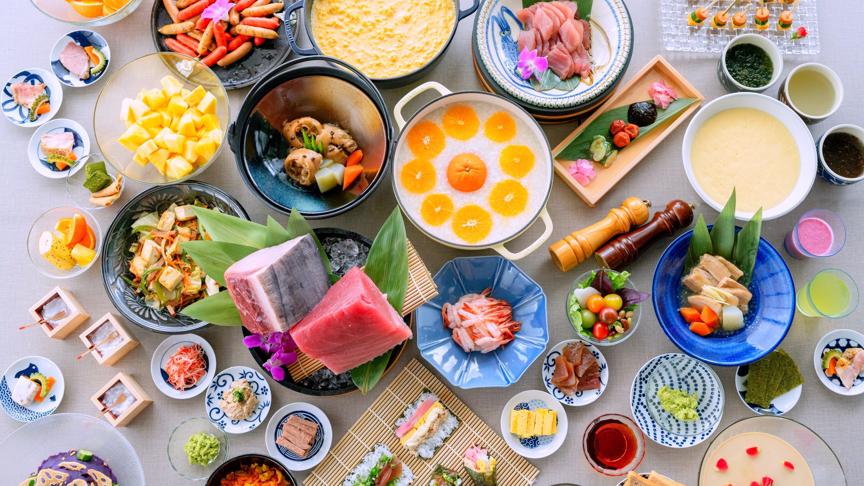 朝食　全70品以上の和食・琉球料理ビュッフェ