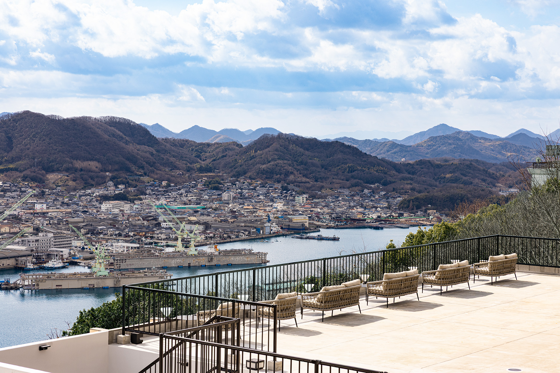 テラスからの景観