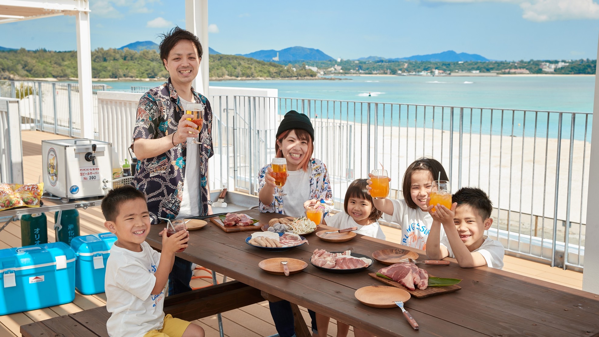 【夕食BBQ】家族旅行や三世代旅行に！ホテル徒歩5分のビーチで海を見ながらBBQプラン