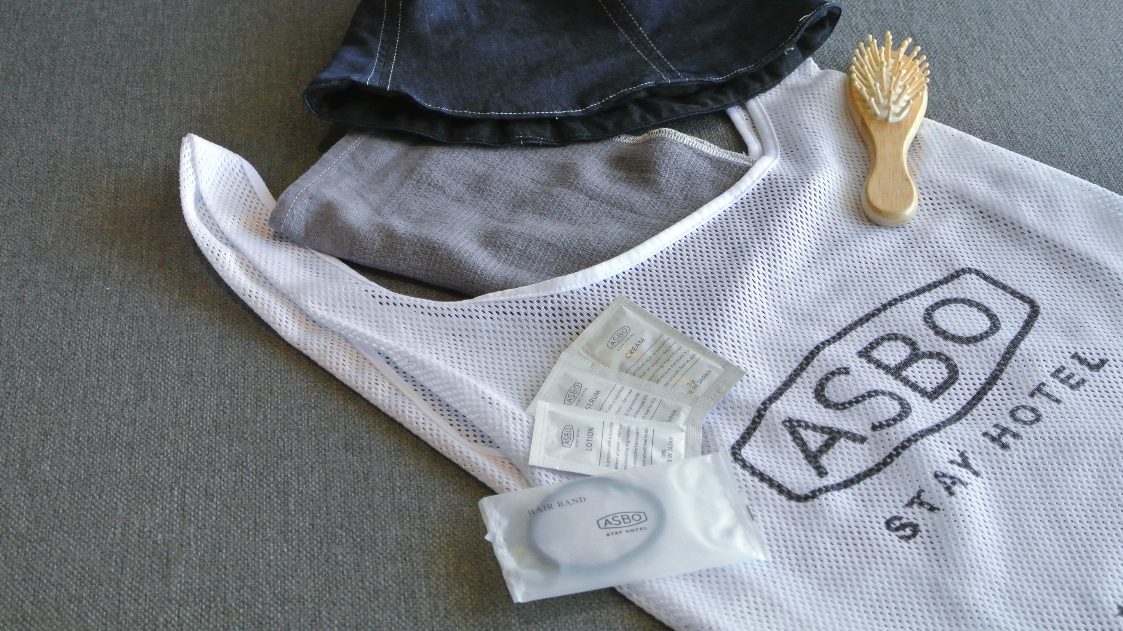 オリジナルアメニティが快適な滞在をお手伝い