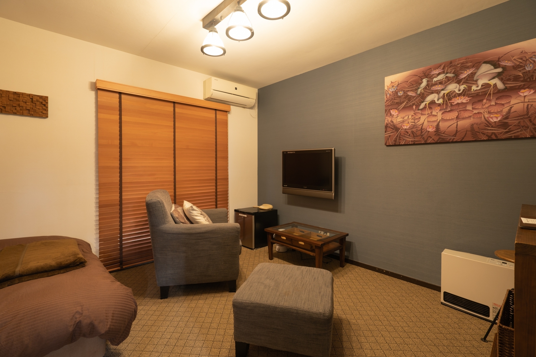 【シングルルーム】ダブルベッド