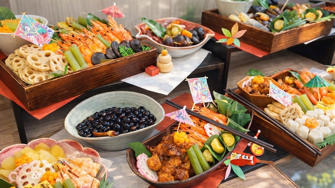【迎春おせち＆贅沢ディナー】年末年始は丹波篠山で！天然温泉＜２食付◆19時30分食事開始＞