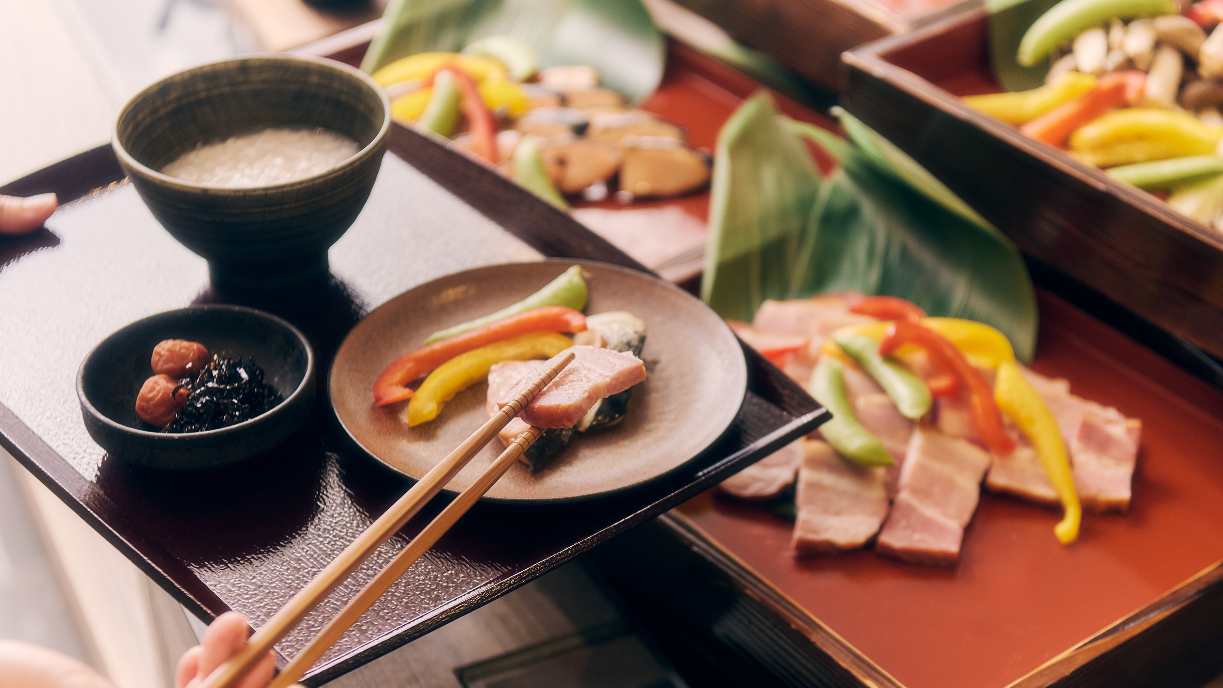 ＜朝食＞バイキング料理一例