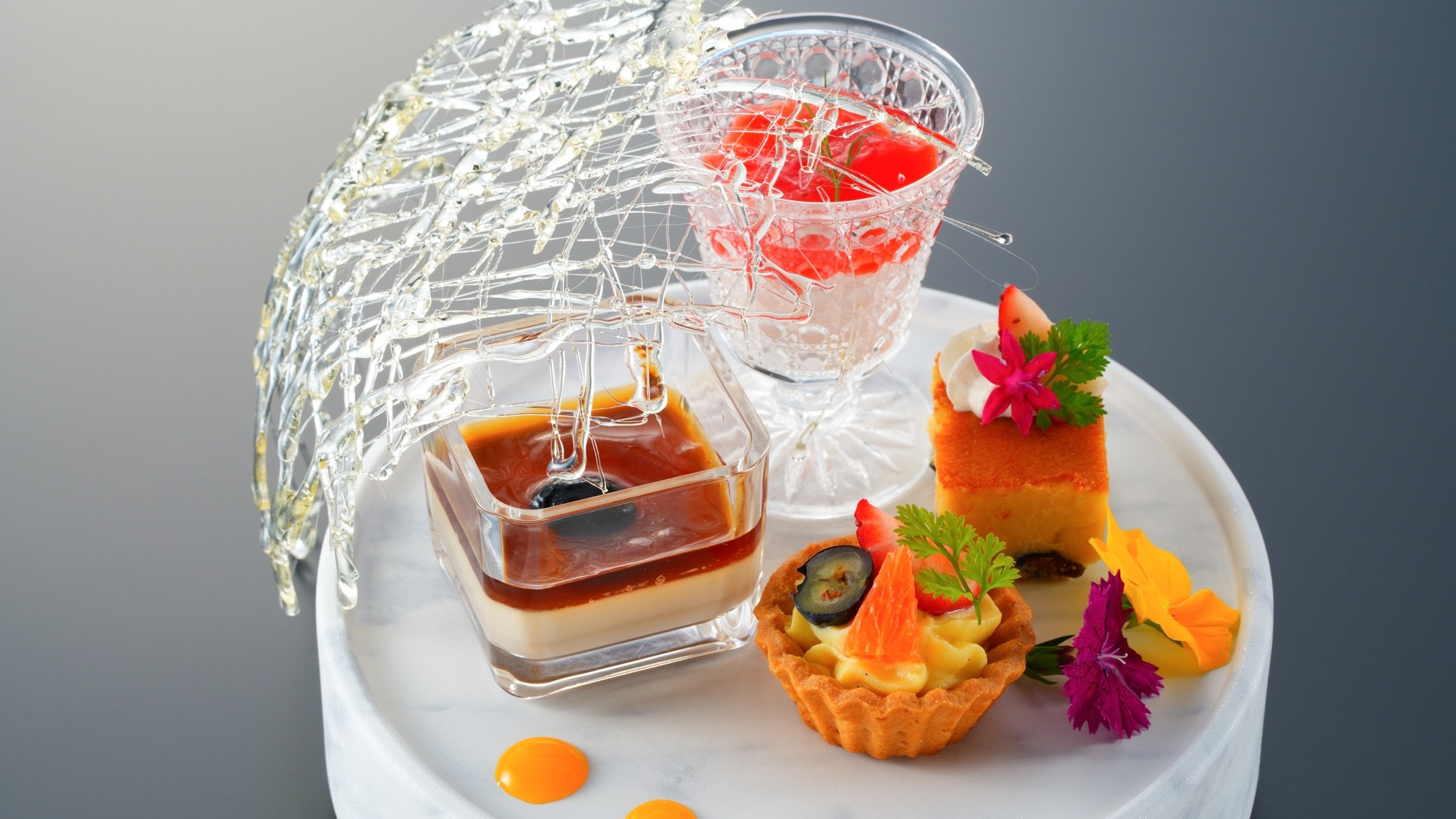 ＜夕食＞バイキング　盛り付け一例（デザート）