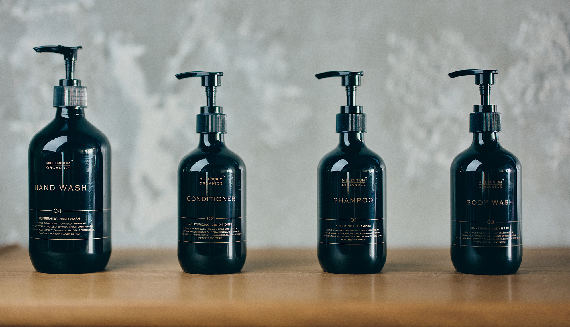 シャンプー、コンディショナー、ボディーソープ、ハンドソープ