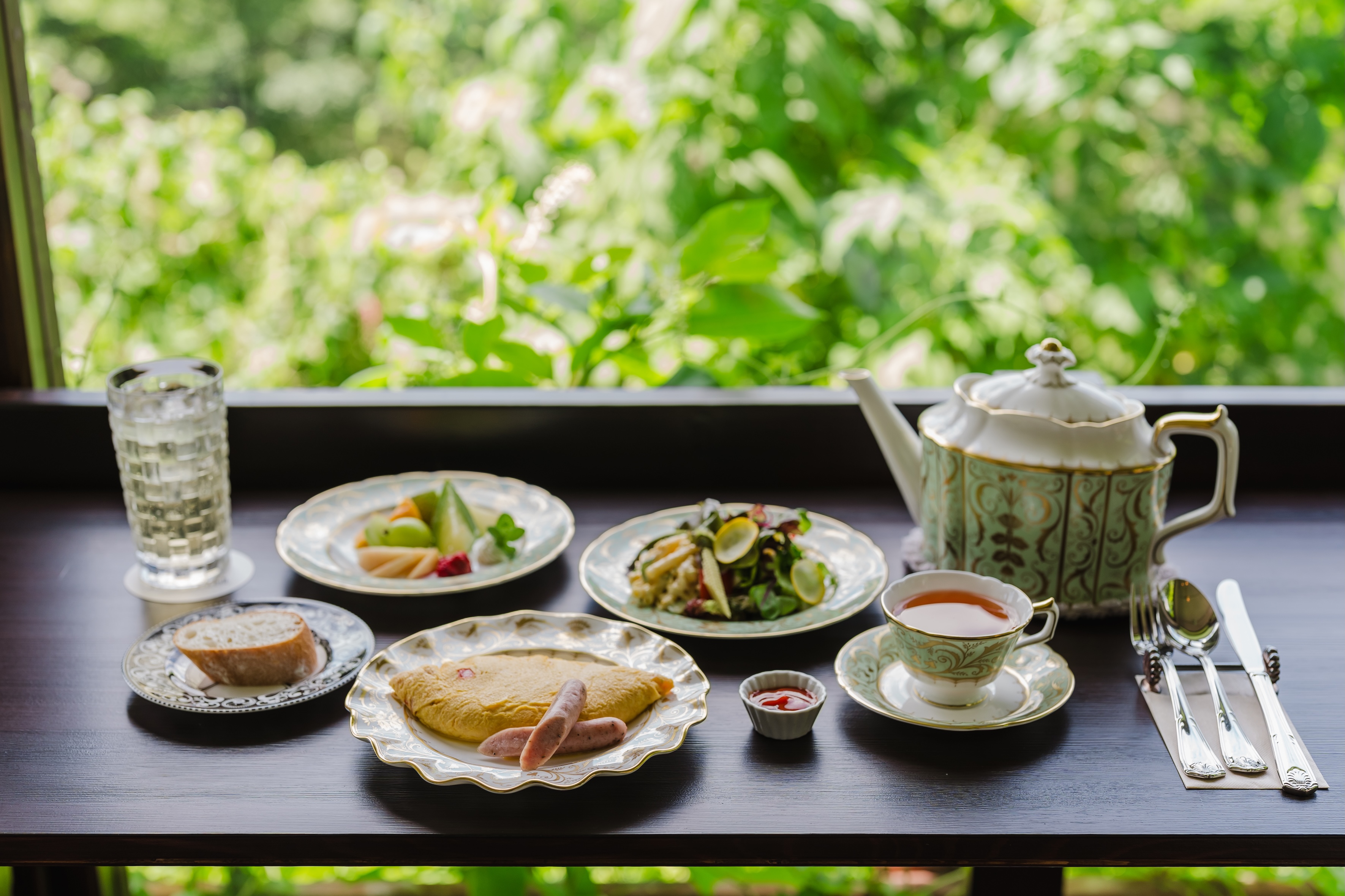 離れでのモーニング