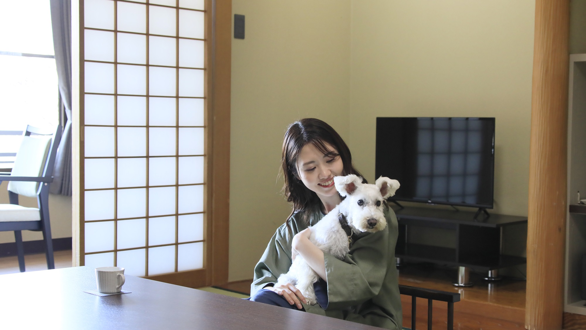 【和室10畳】日本の趣を感じられ、愛犬とゆったりとしたひと時をお過ごし頂けます。（一例）