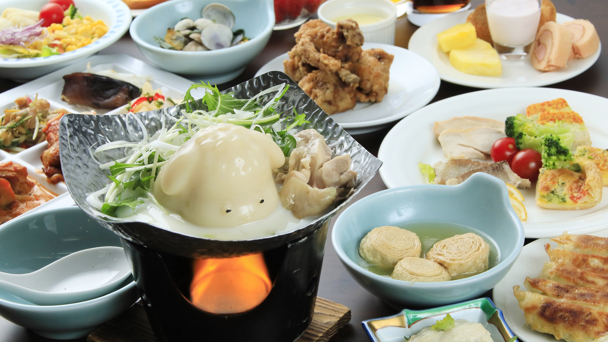 【メイン料理：ご夕食】栃木県産食材を使用した鶏鍋（一例）