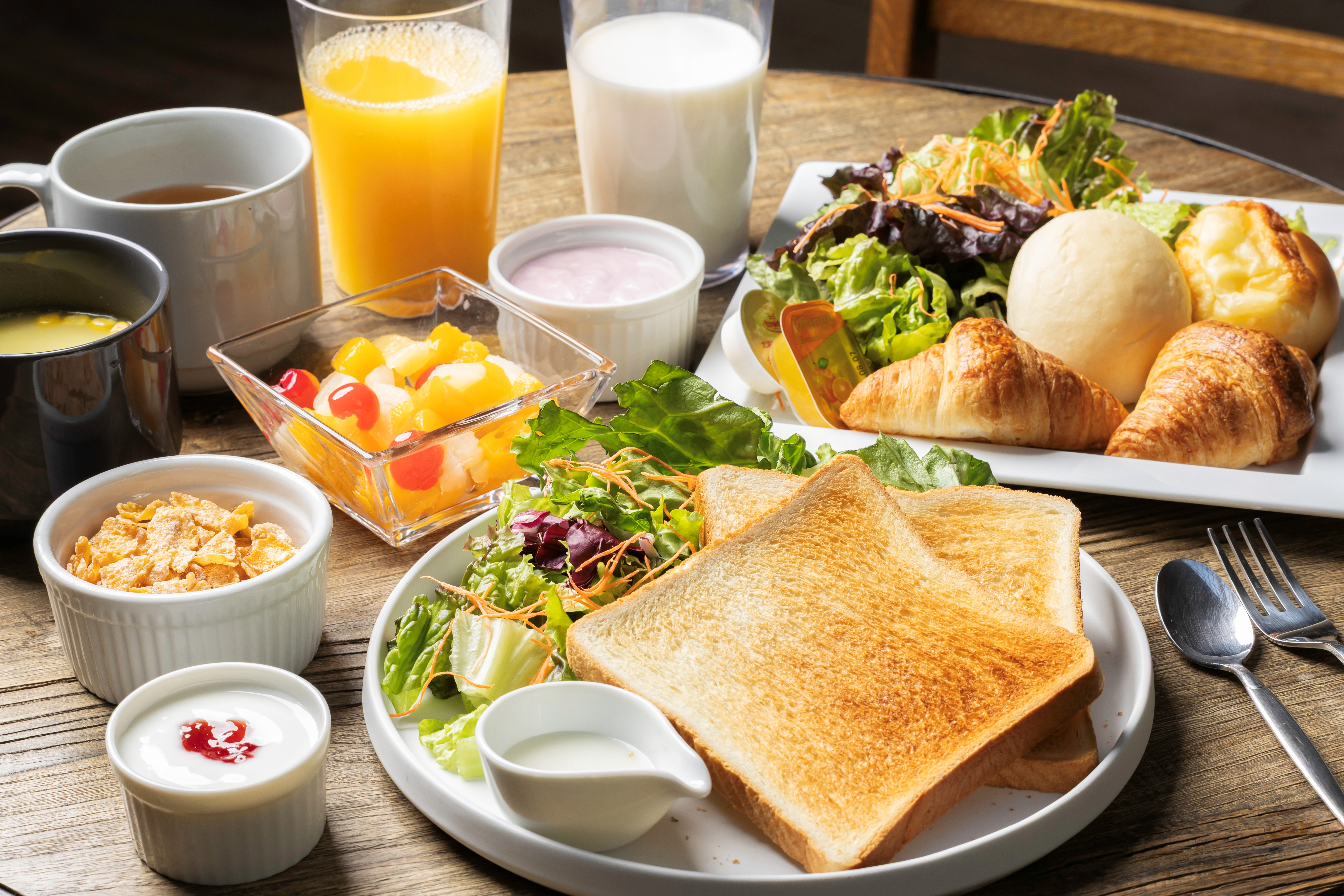 朝食ビュッフェ