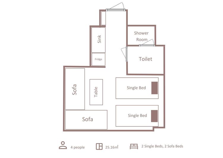 スタンダード4ベッド