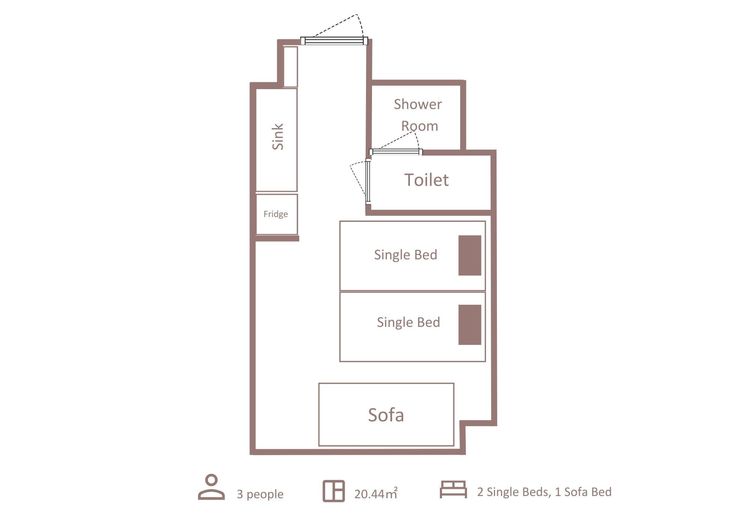 スタンダード3ベッド A