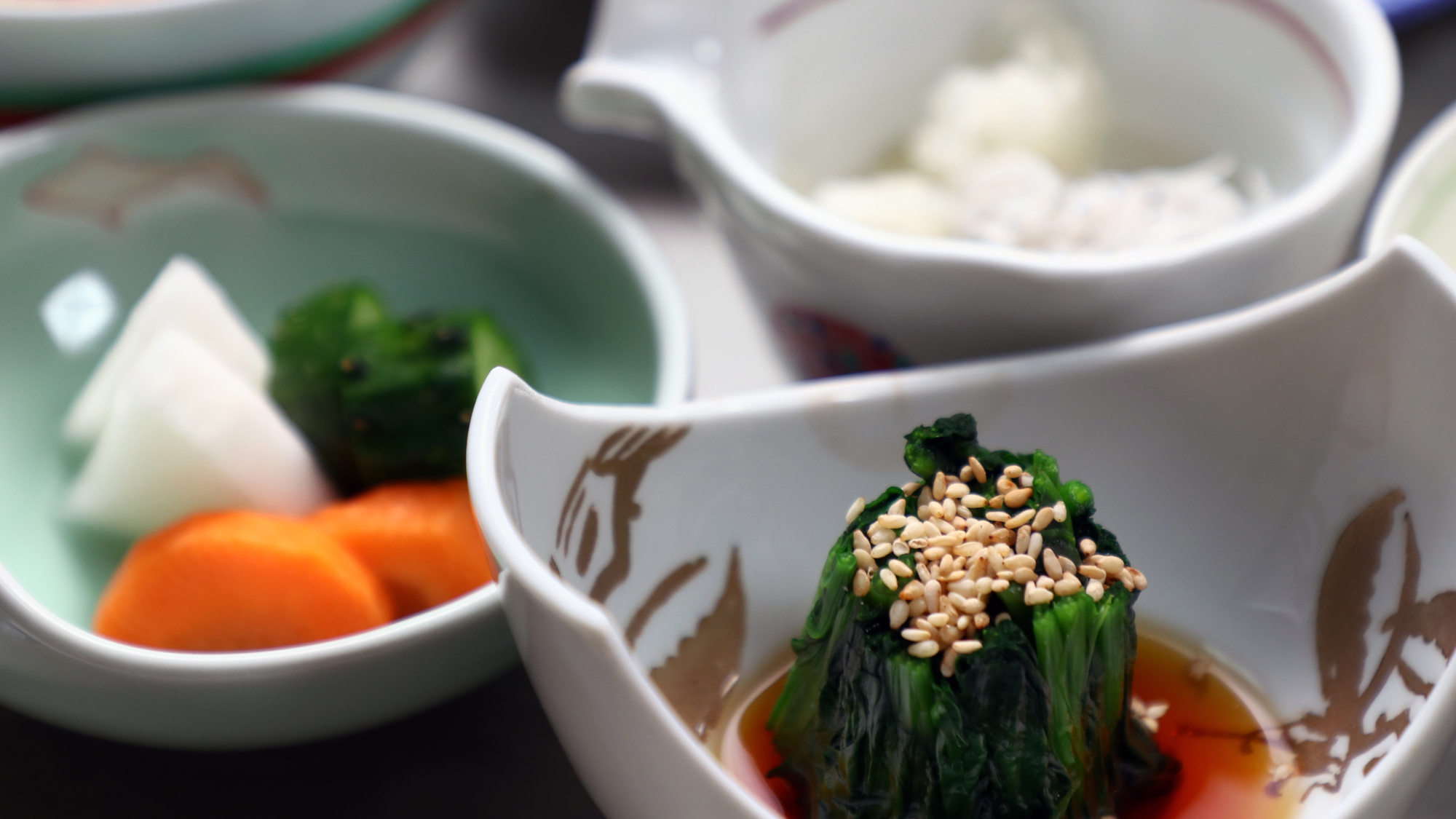 料理_朝食_朝食はシンプルな和朝食です。一品一品手作りで優しい味わいの和朝食をお召し上がり下さい*