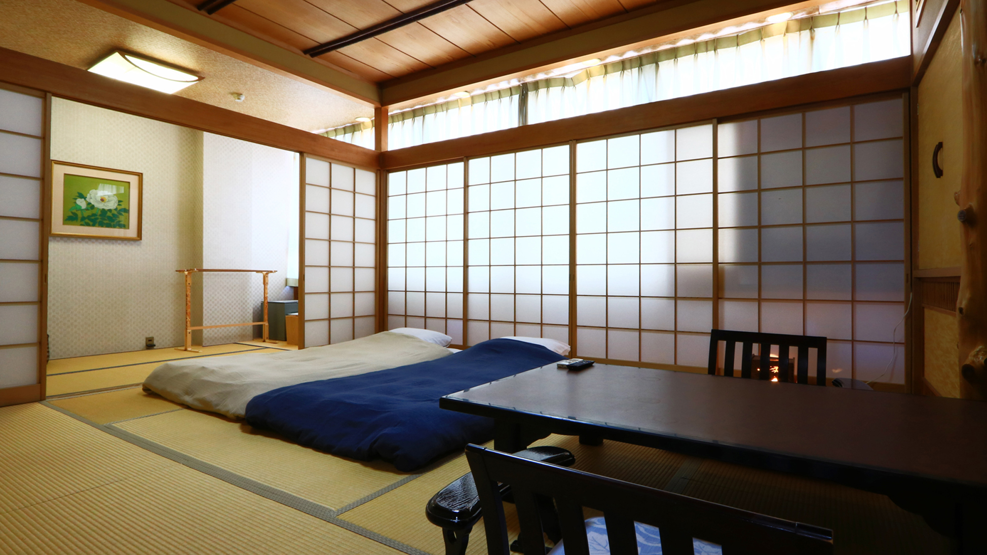 広々和室◆-チェックイン時にお布団をご用意させていただいています-