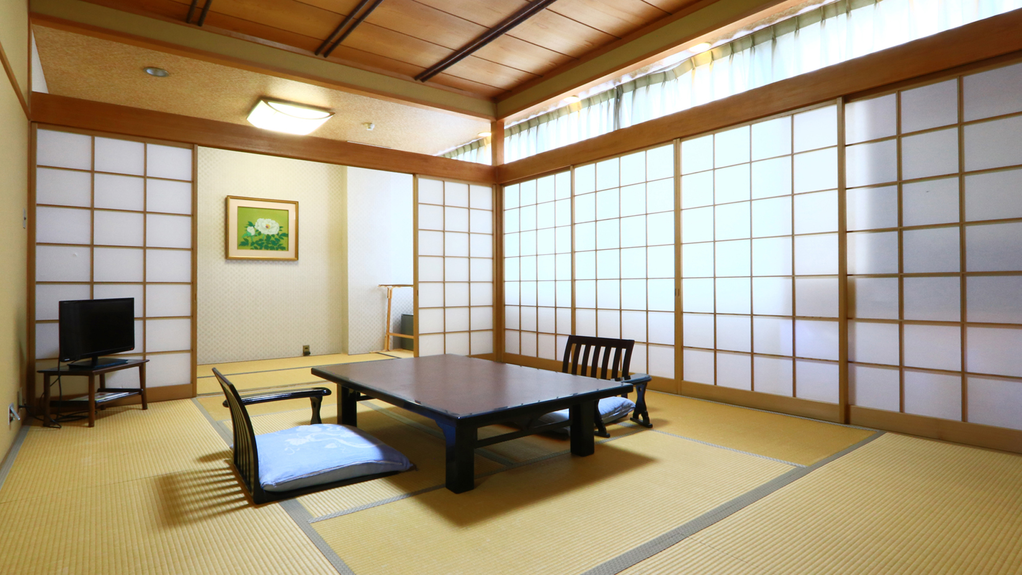 【広々和室】-ぼたん-　トイレ＋洗面台付き◆広々お使いいただけます