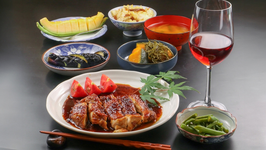 【夕食付き】田畑の恵み★ほっこり夕ごはん★農家自慢の旬食材で作る心温まるお食事