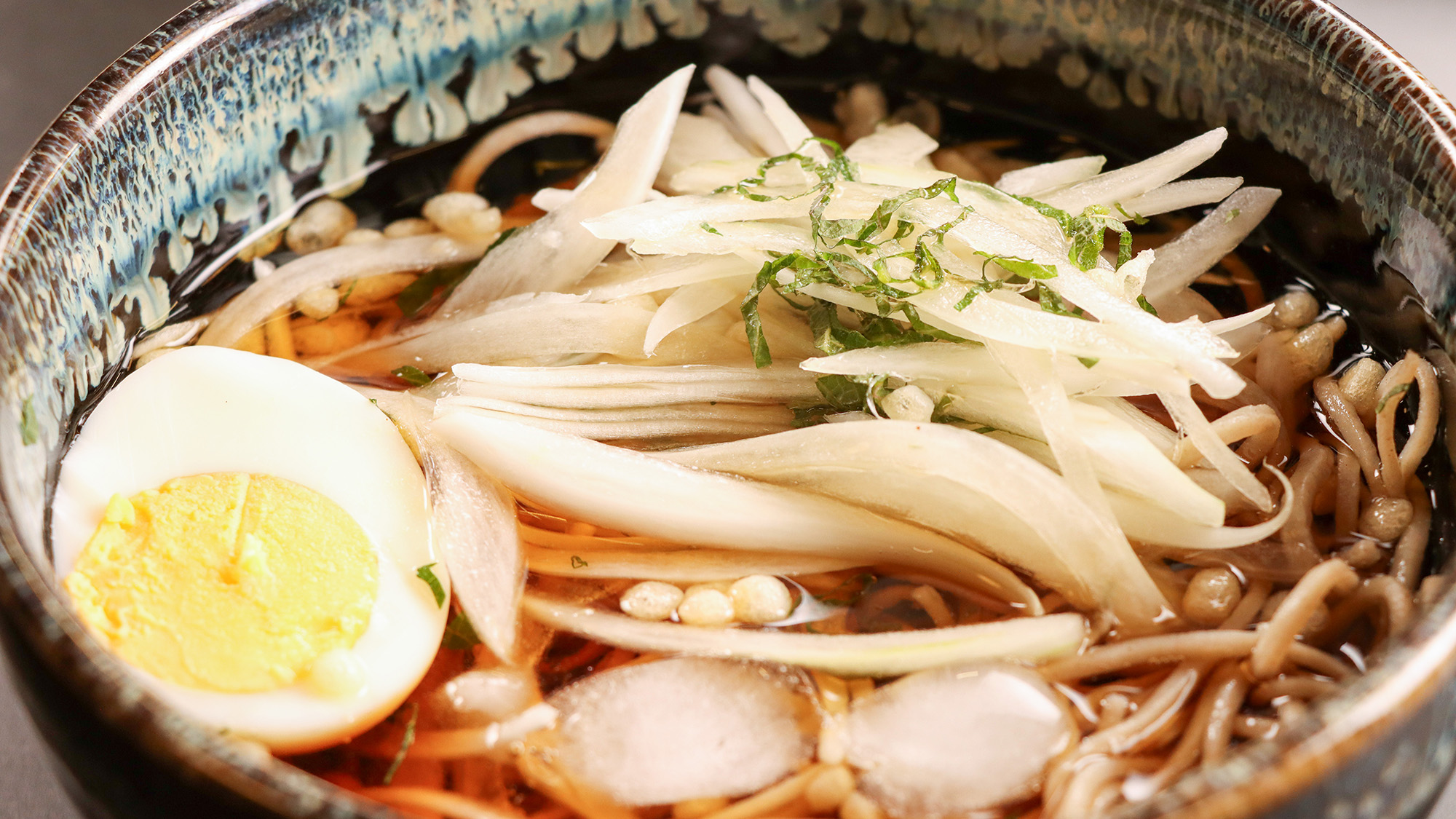 #夏夕食　シャキシャキ食感と蕎麦の香りが楽しめる、清涼感あふれる一品です