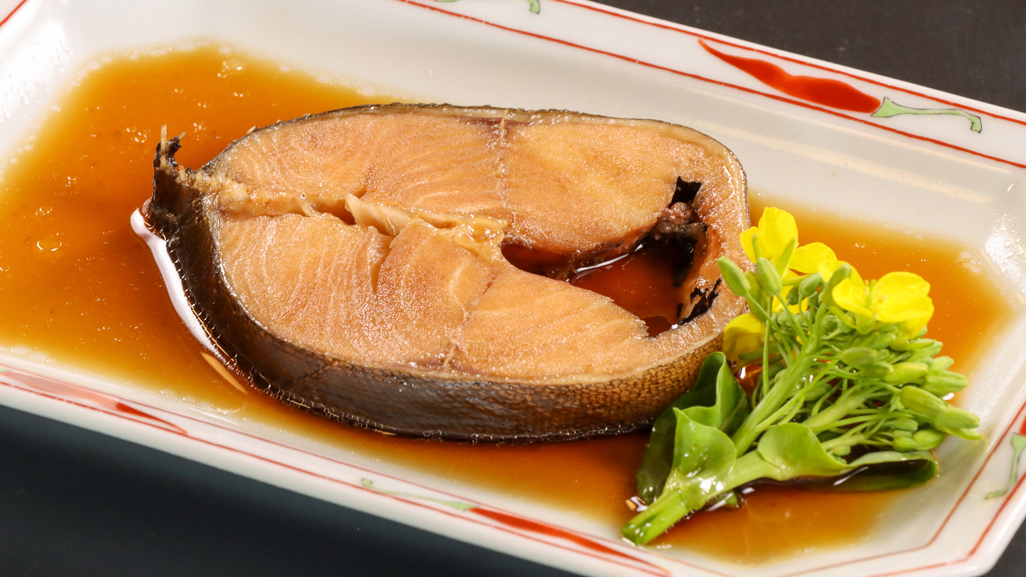 #春夕食　　脂ののった銀鱈を甘辛くじっくりと煮込みました