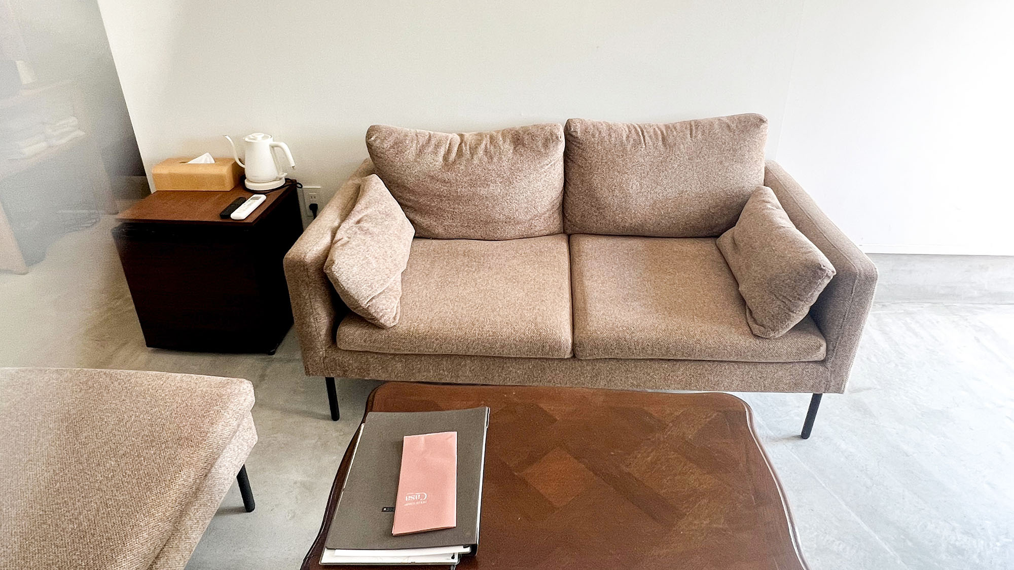 ・【ツインルーム】肌触りが良いソファでリラックス