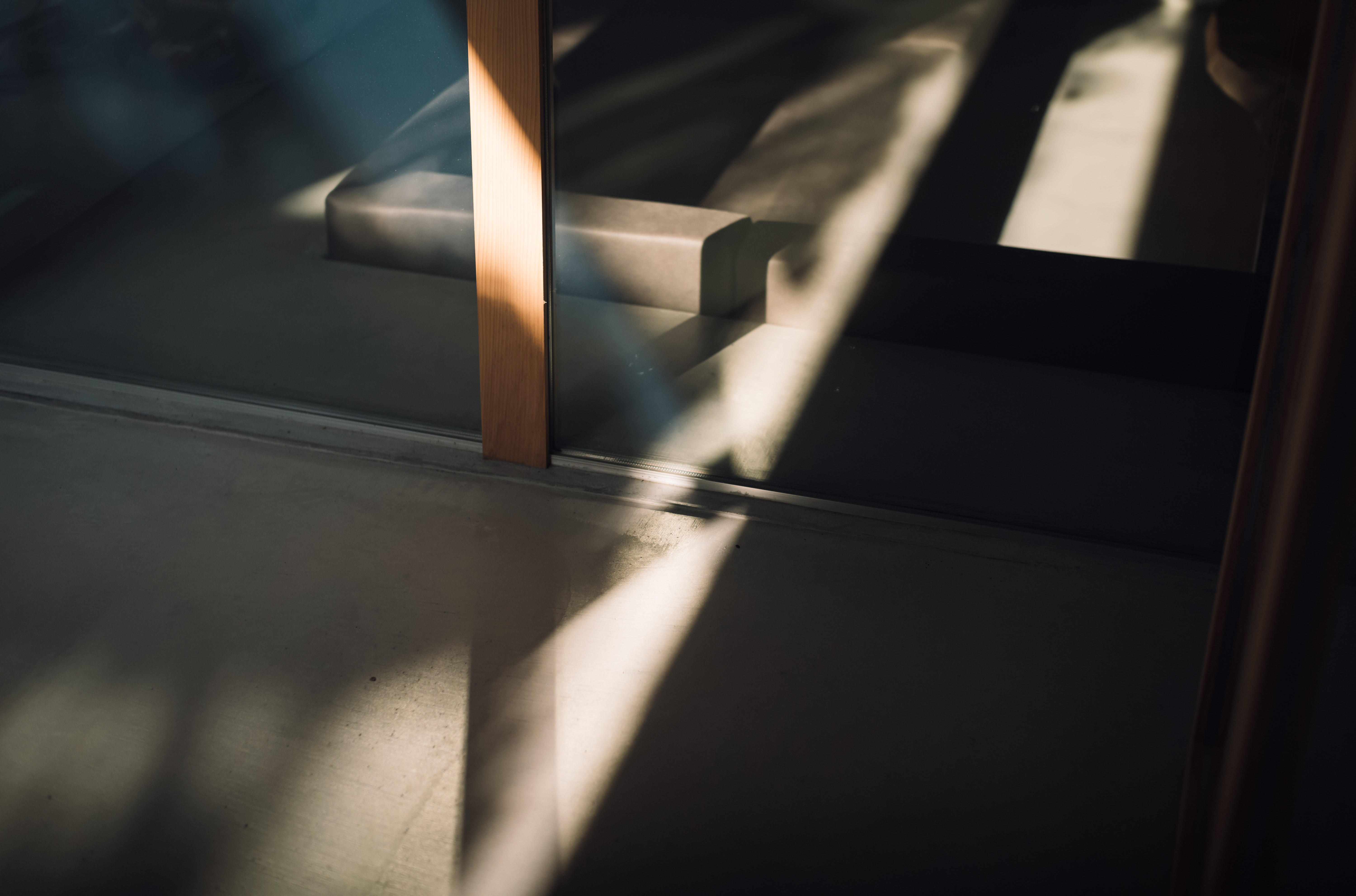 美しく降りてくる自然光